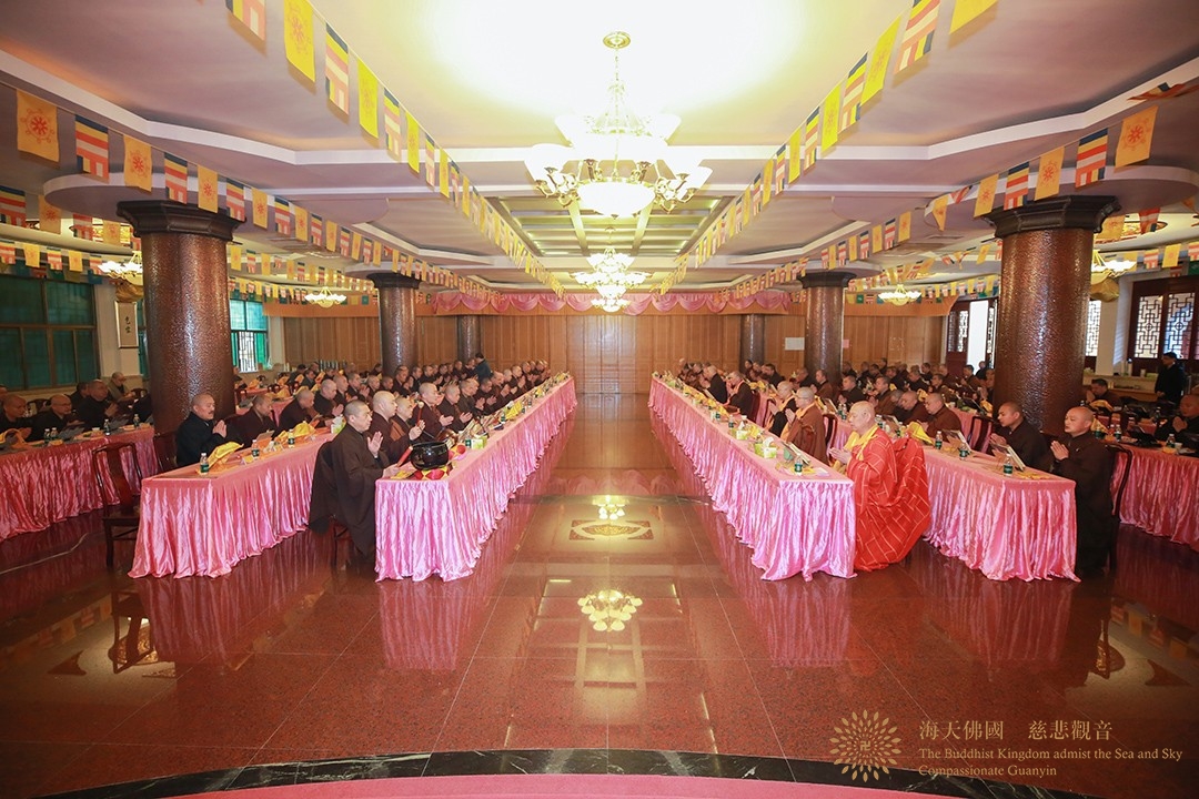 佛教-普陀山佛教协会全山执事第四十三期共修观音七法会圆满