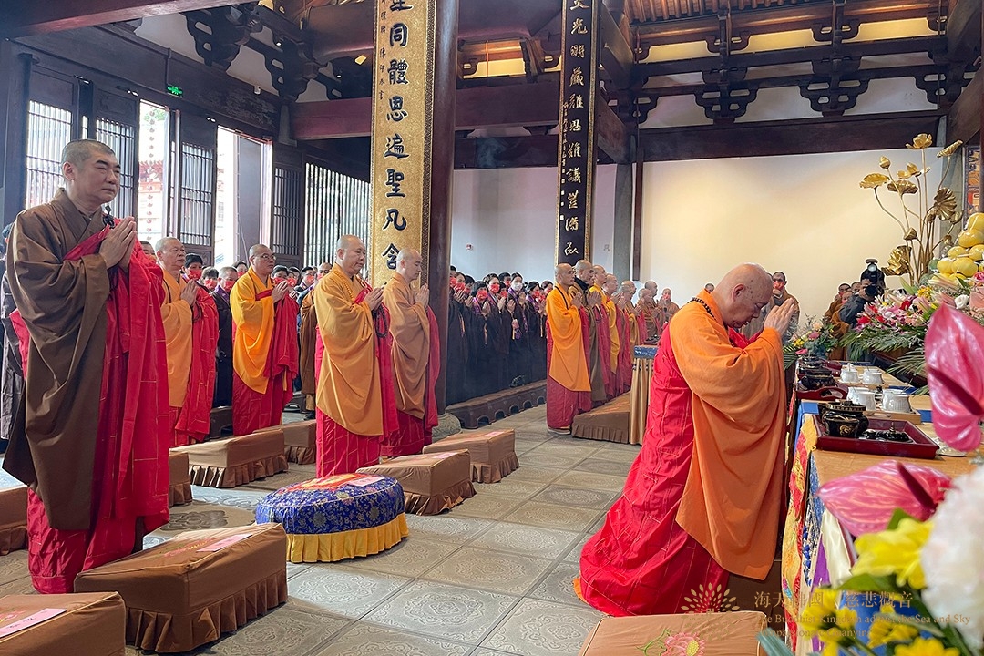 佛教-会长道慈大和尚一行出席杭州径山万寿禅寺重修圆满落成庆典