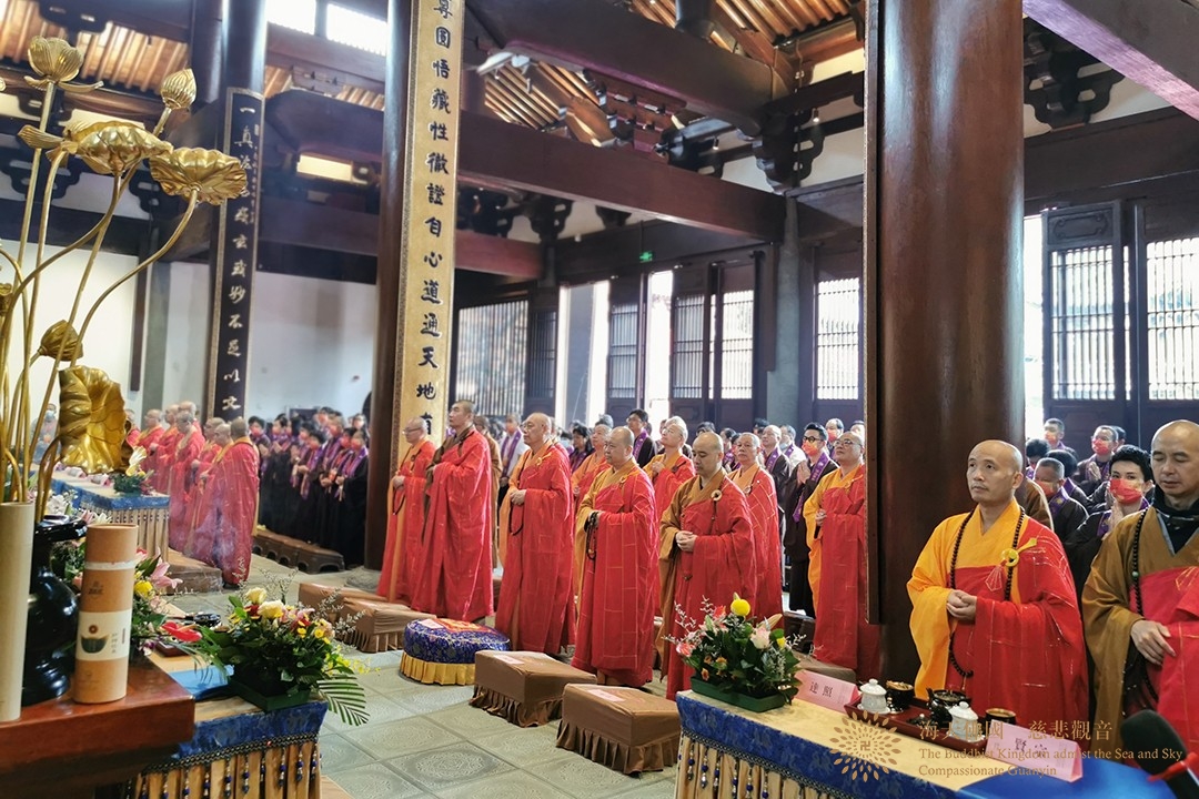 佛教-会长道慈大和尚一行出席杭州径山万寿禅寺重修圆满落成庆典