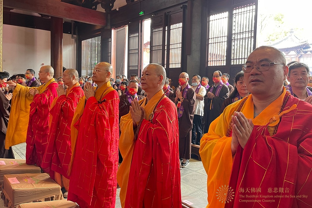 佛教-会长道慈大和尚一行出席杭州径山万寿禅寺重修圆满落成庆典
