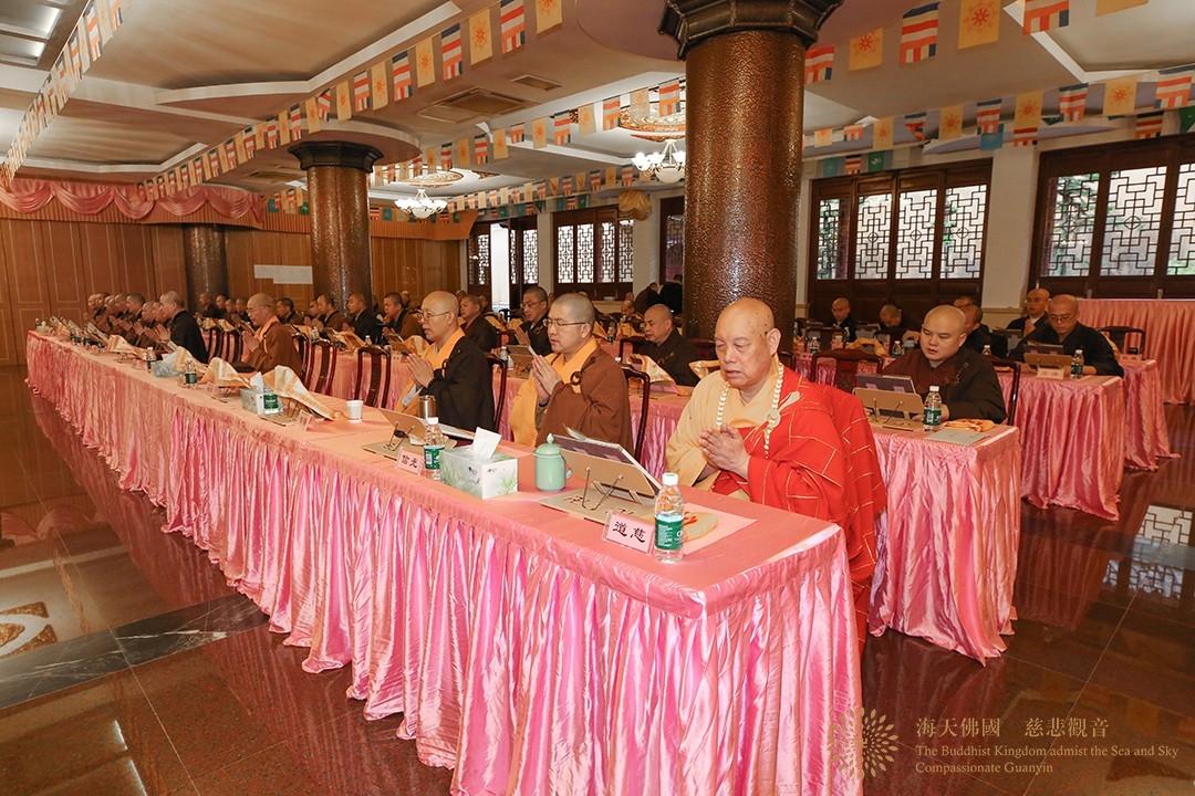 佛教-普陀山佛教协会全山执事第四十五期共修观音七法会圆满