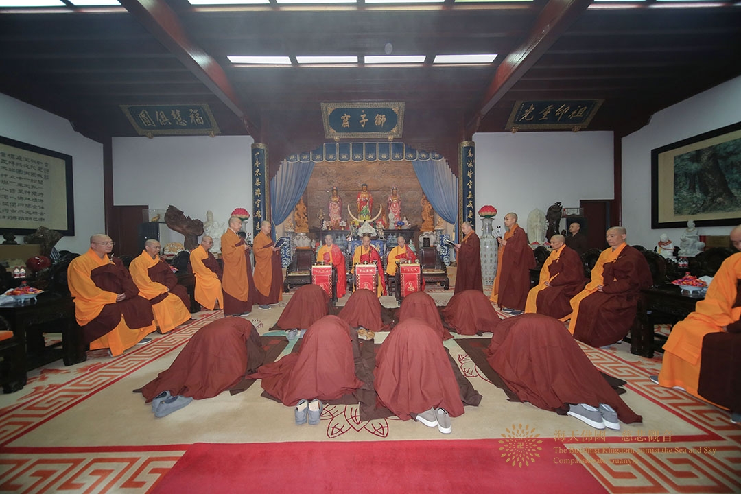 比丘戒-普陀山普济禅寺辛丑年传授三坛大戒举行正授比丘戒