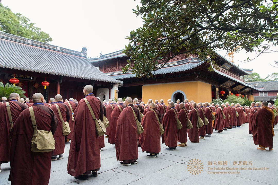 比丘戒-普陀山普济禅寺辛丑年传授三坛大戒举行正授比丘戒