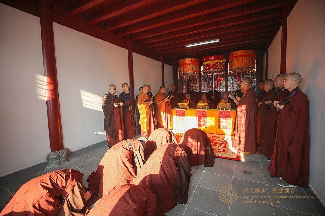 菩萨戒-普陀山普济禅寺辛丑年传授三坛大戒举行正授菩萨戒