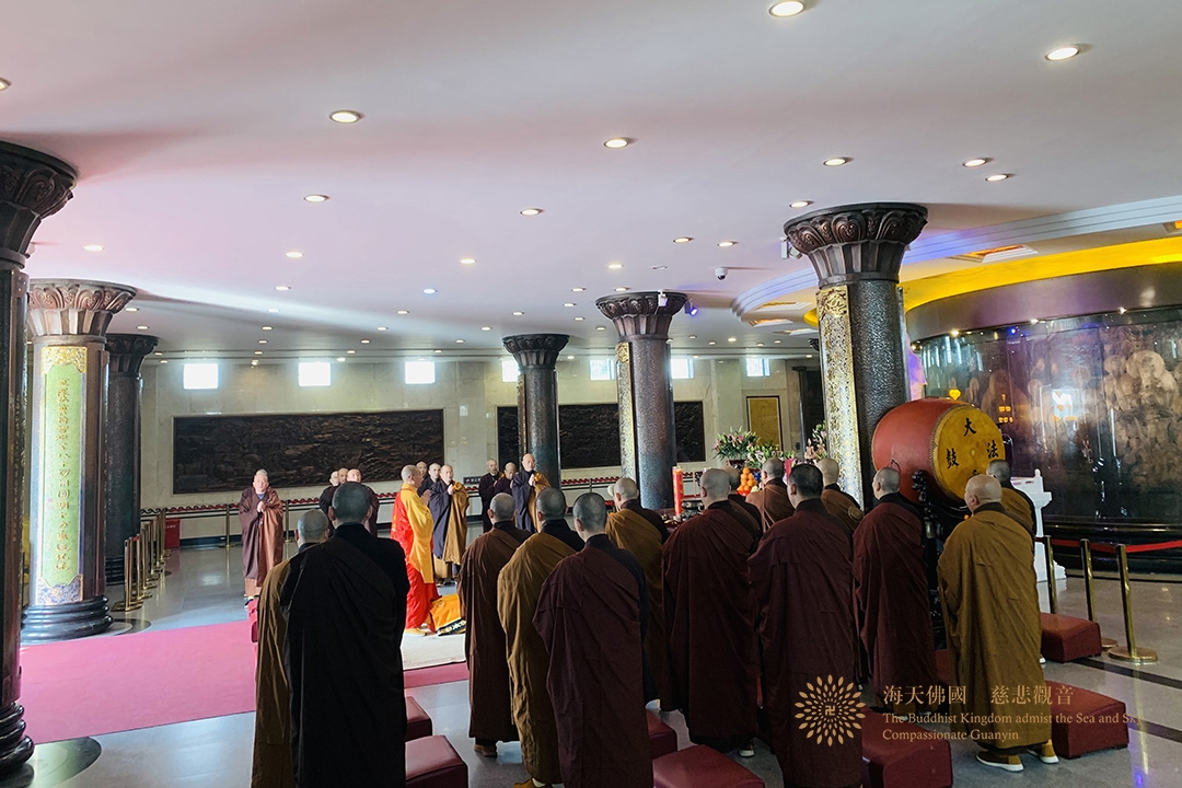 佛教-普陀山佛教协会组织全山各寺院(单位)举行抗疫祈福上供法会 佛教-普陀山佛教协会组织全山各寺院(单位)举行抗疫祈福上供法会