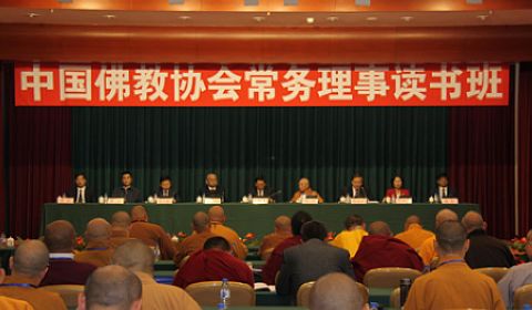 佛教-道慈会长参加中国佛教协会常务理事读书班