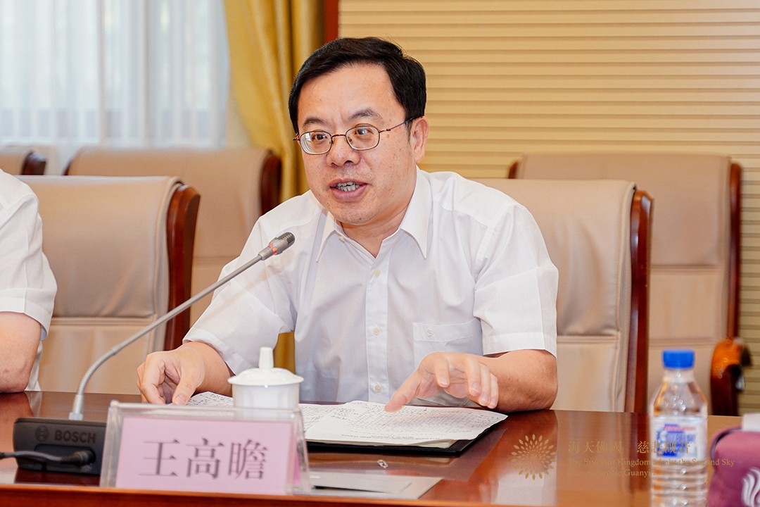 普陀山-王高瞻部长与会长道慈大和尚赴中国佛学院普陀山学院进行教师节慰问