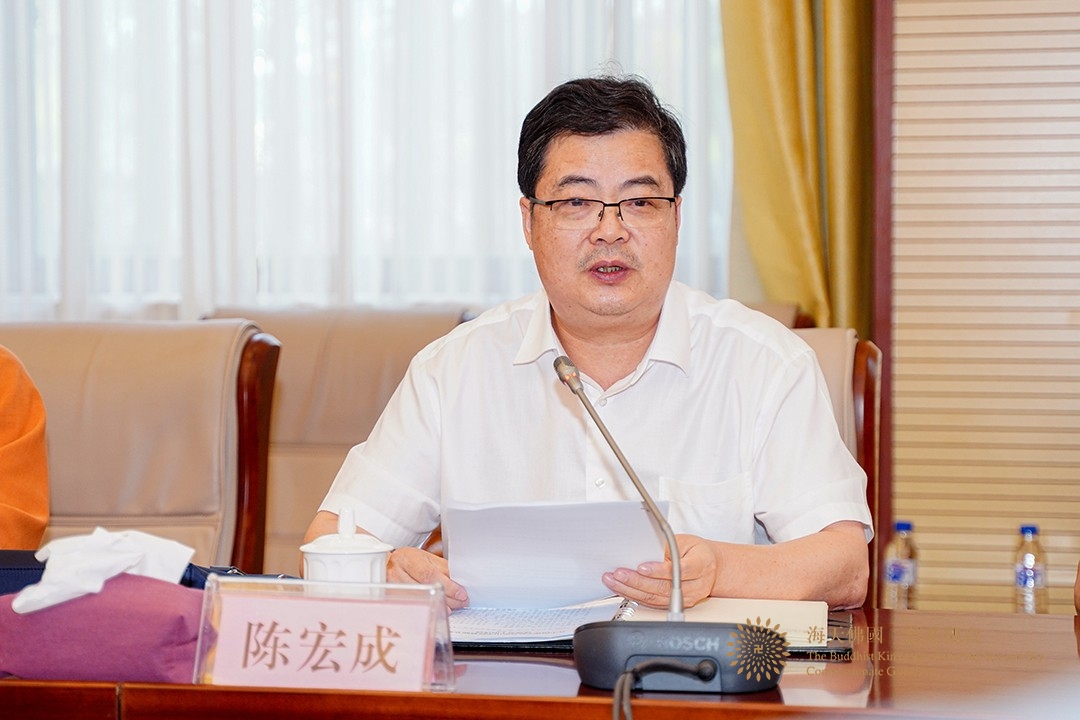 普陀山-王高瞻部长与会长道慈大和尚赴中国佛学院普陀山学院进行教师节慰问