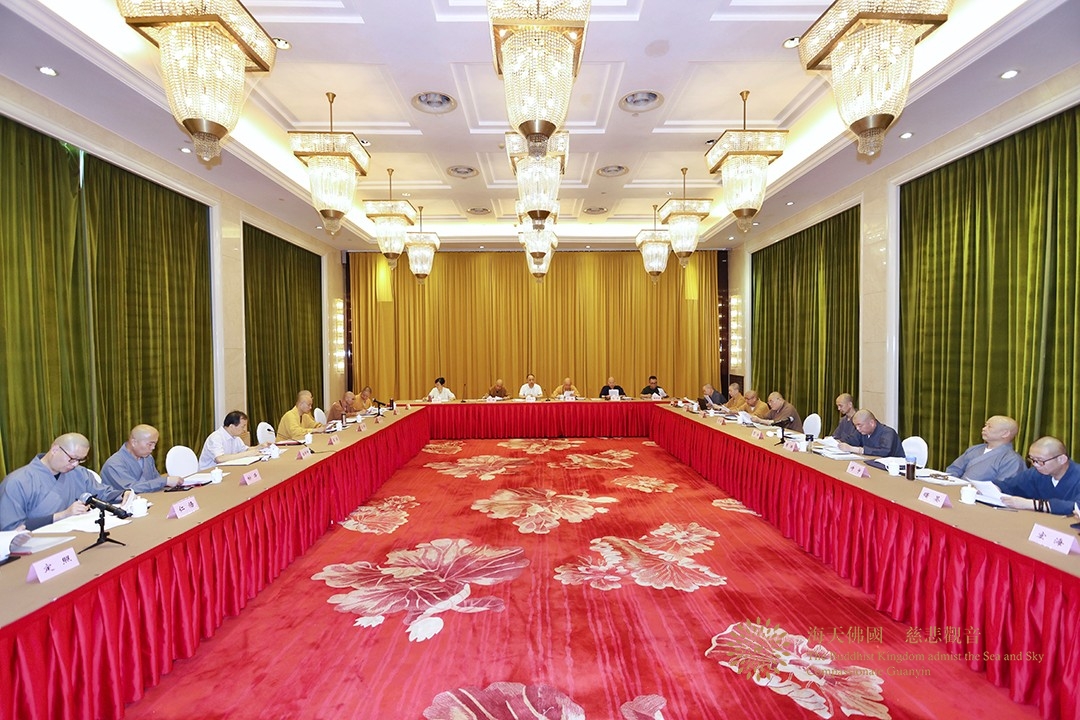 佛教-浙江省佛教协会八届六次会长会议在杭州召开