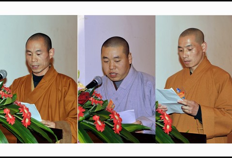 全山各寺院(单位)在佛协2012年终总结大会上作工作总结汇报