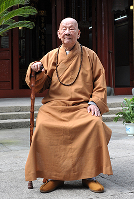 山西省玄中寺根通长老回普陀山礼祖参访